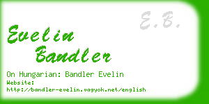 evelin bandler business card